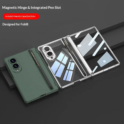 Clear Magnetic Case | Built-in Screen Protector & Magnetic Stylus Slot |  Z Fold 8 Ultra
