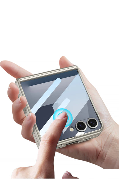 Magnetic Hinge Armor Case — MagSafe Charging - Ring Holder & Outer Screen Protection | Samsung Galaxy Z Flip 7