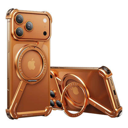 MagSafe Metal Case with 360° Rotating Stand for iPhone 17 Pro/Pro Max