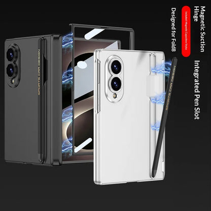 Clear Magnetic Case | Built-in Screen Protector & Magnetic Stylus Slot |  Z Fold 8 Ultra