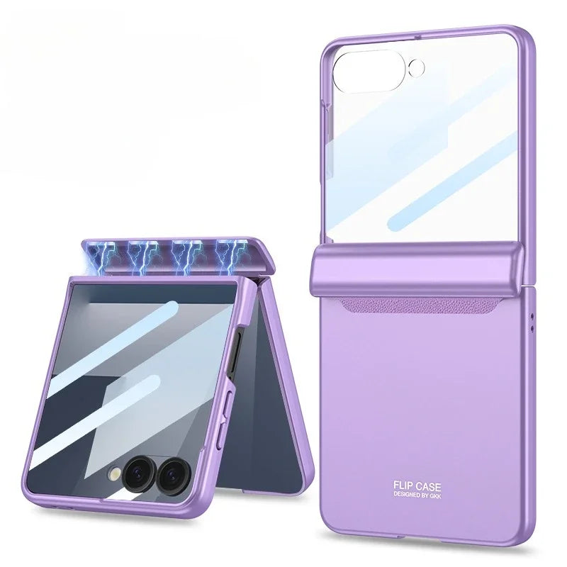 Hinge Armor Clear Case | Shockproof & Glass Included | Z Flip 7