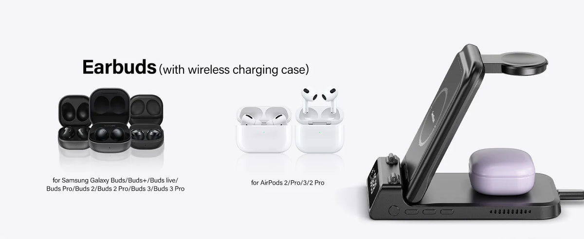 3-in-1 Wireless Charging Station | Samsung Galaxy Z Flip series , Galaxy Watch 8/7 & Buds 3 |