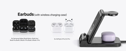 3-in-1 Wireless Charging Station | Samsung Galaxy Z Flip series , Galaxy Watch 8/7 & Buds 3 |
