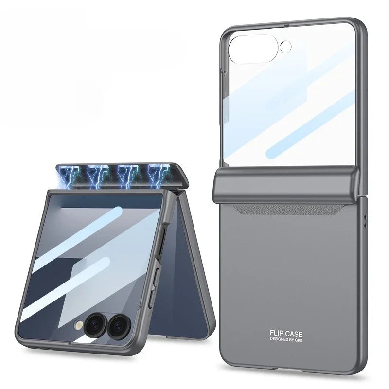Hinge Armor Clear Case | Shockproof & Glass Included | Z Flip 7
