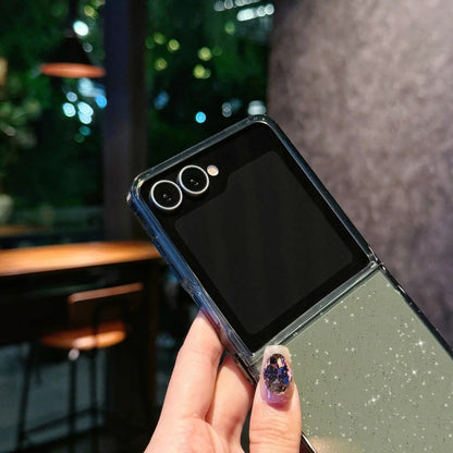 Glitter Gradient Transparent Case — Sparkling Crystal Finish & Slim Protection | Samsung Galaxy Z Flip