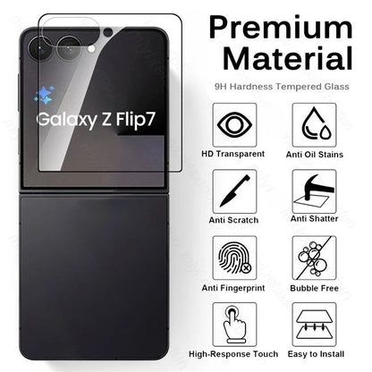 Premium Full-Cover Screen Protector - HD Clear, Anti-Scratch & Shatterproof | Samsung Galaxy Z Flip 7