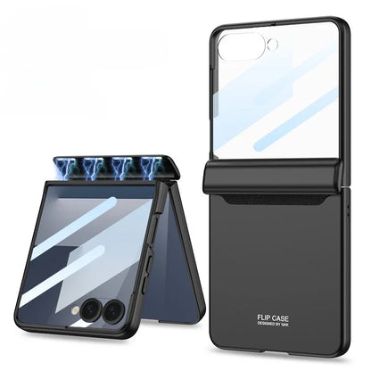 Hinge Armor Clear Case | Shockproof & Glass Included | Z Flip 7