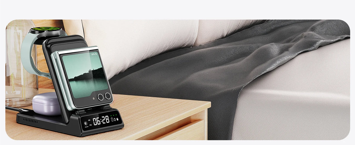 3-in-1 Wireless Charging Station | Samsung Galaxy Z Flip series , Galaxy Watch 8/7 & Buds 3 |