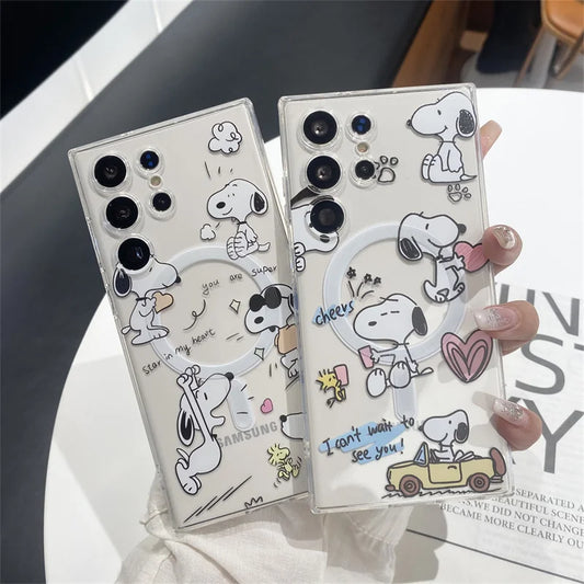 Cute Snoopy Charlie Brown Peanuts Case For Samsung Galaxy S Series