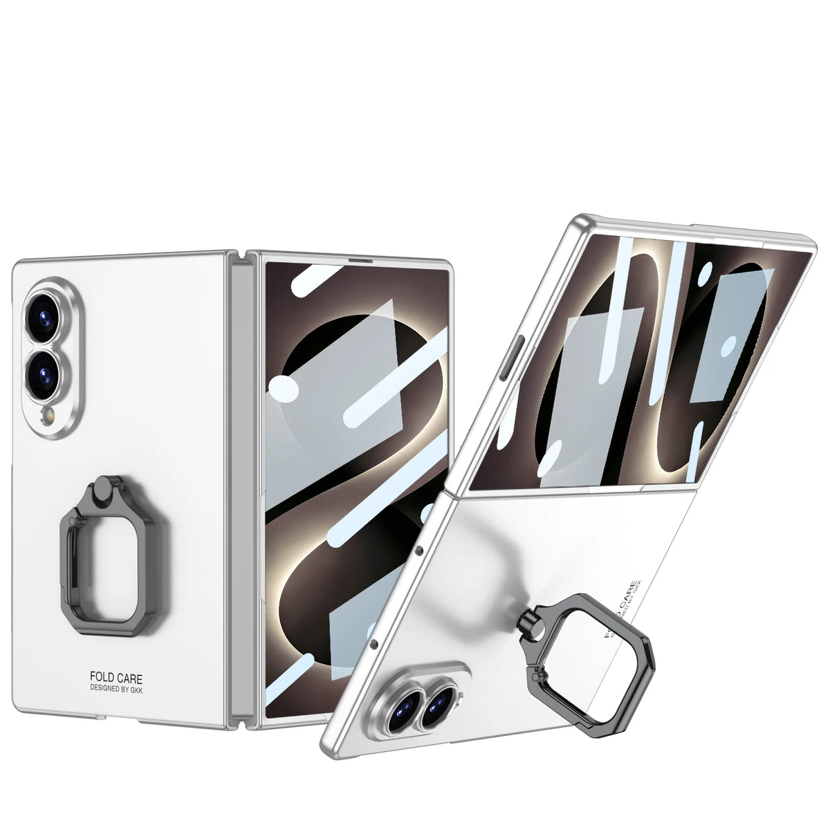 Ultra-Thin Ring Stand Case | Built-in Glass Protector & Skin-Feel Finish | Samsung Galaxy Z Fold 8