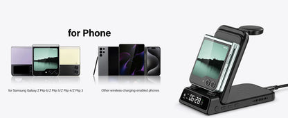 3-in-1 Wireless Charging Station | Samsung Galaxy Z Flip series , Galaxy Watch 8/7 & Buds 3 |