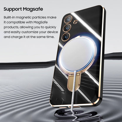 Samsung Magsafe Series | Electroplated Magnetic Ring Mobile Phone Case