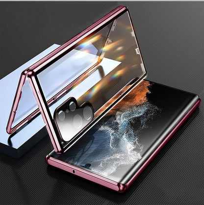 Luxury 360 Magnetic Adsorption Case For Galaxy S23 Series