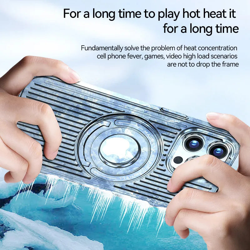 Luxury Magnetic Heat Dissipation Phone Case For iPhone