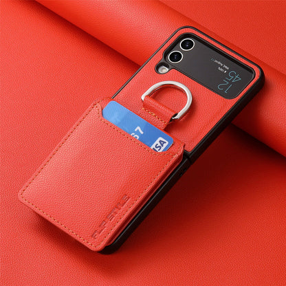 Luxury Leather Wallet Phone Case For Samsung Z Flip