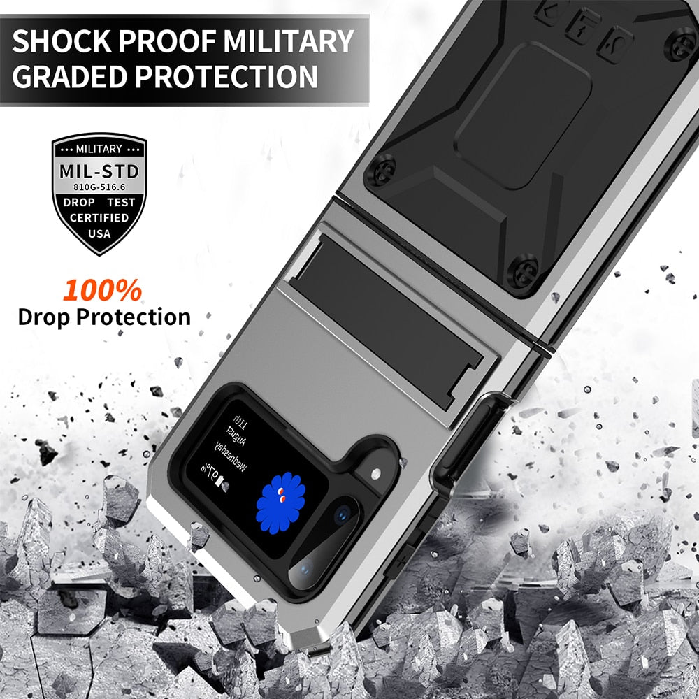 Heavy Duty Armor Case For Samsung Galaxy Z Flip4 Flip3 Shockproof