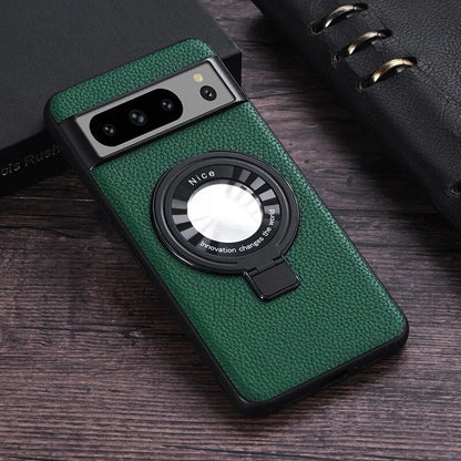 Premium Leather Magnetic Wireless Charging Case For Google Pixel  Series
