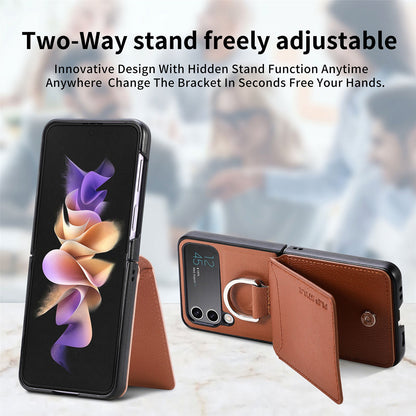 Luxury Leather Wallet Phone Case For Samsung Z Flip