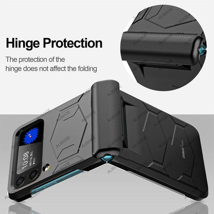 Hinge Full Protect Armor Hard Plastic PC Cover Z Flip4 Flip3
