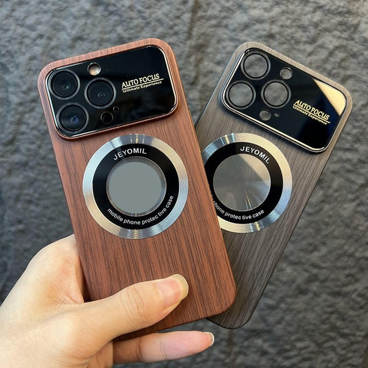 Luxury Wooden Magsafe and Shockproof iPhone Case