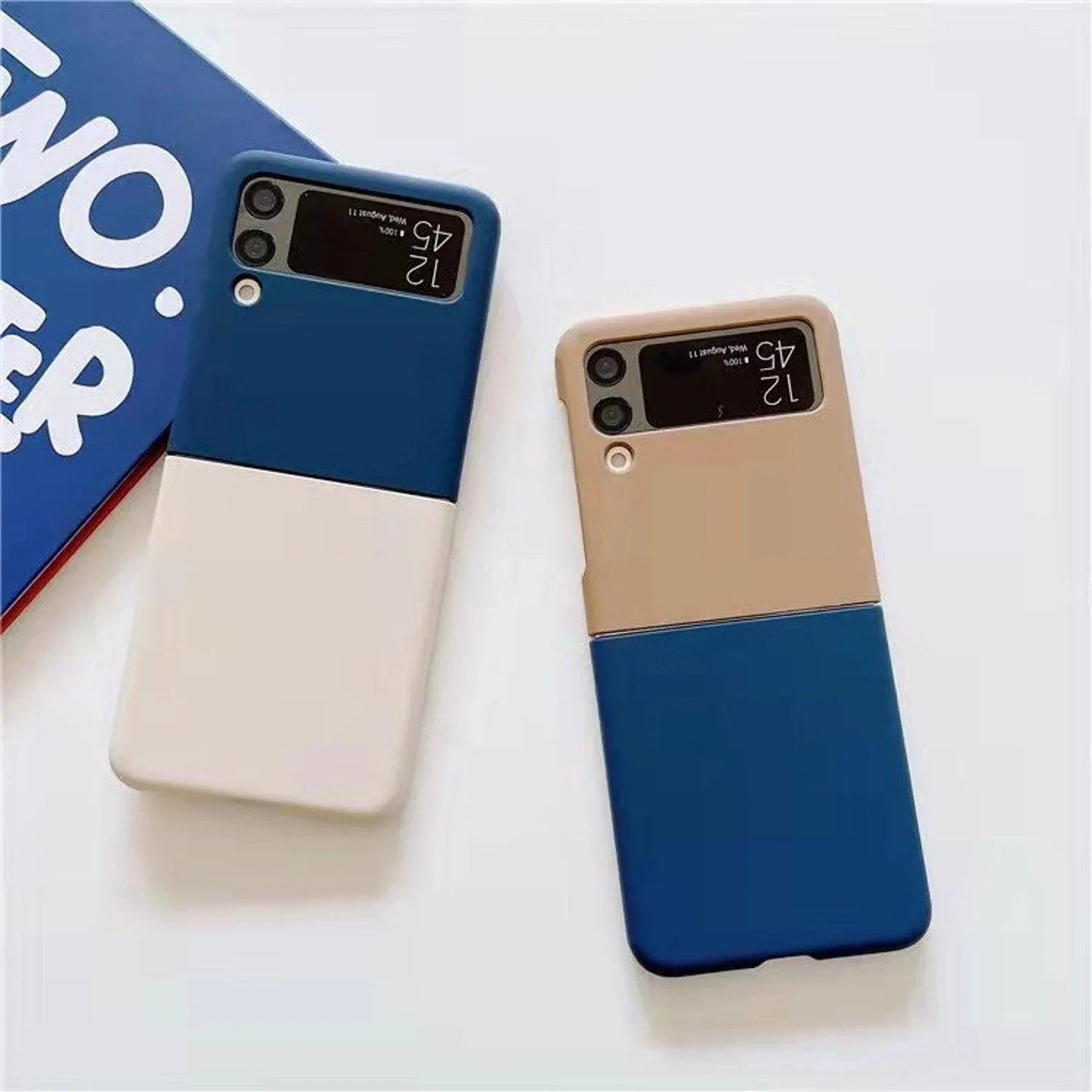 Luxury Double Color Phone Case for Samsung Galaxy Z Flip 3